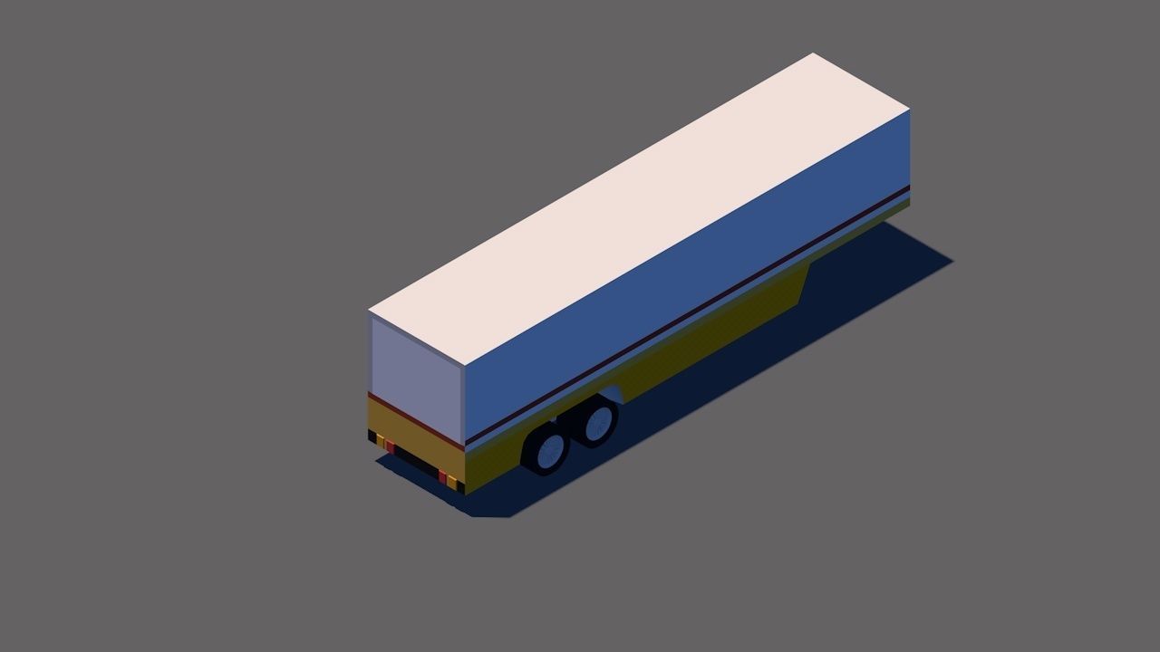 Container trailer 3D model_5