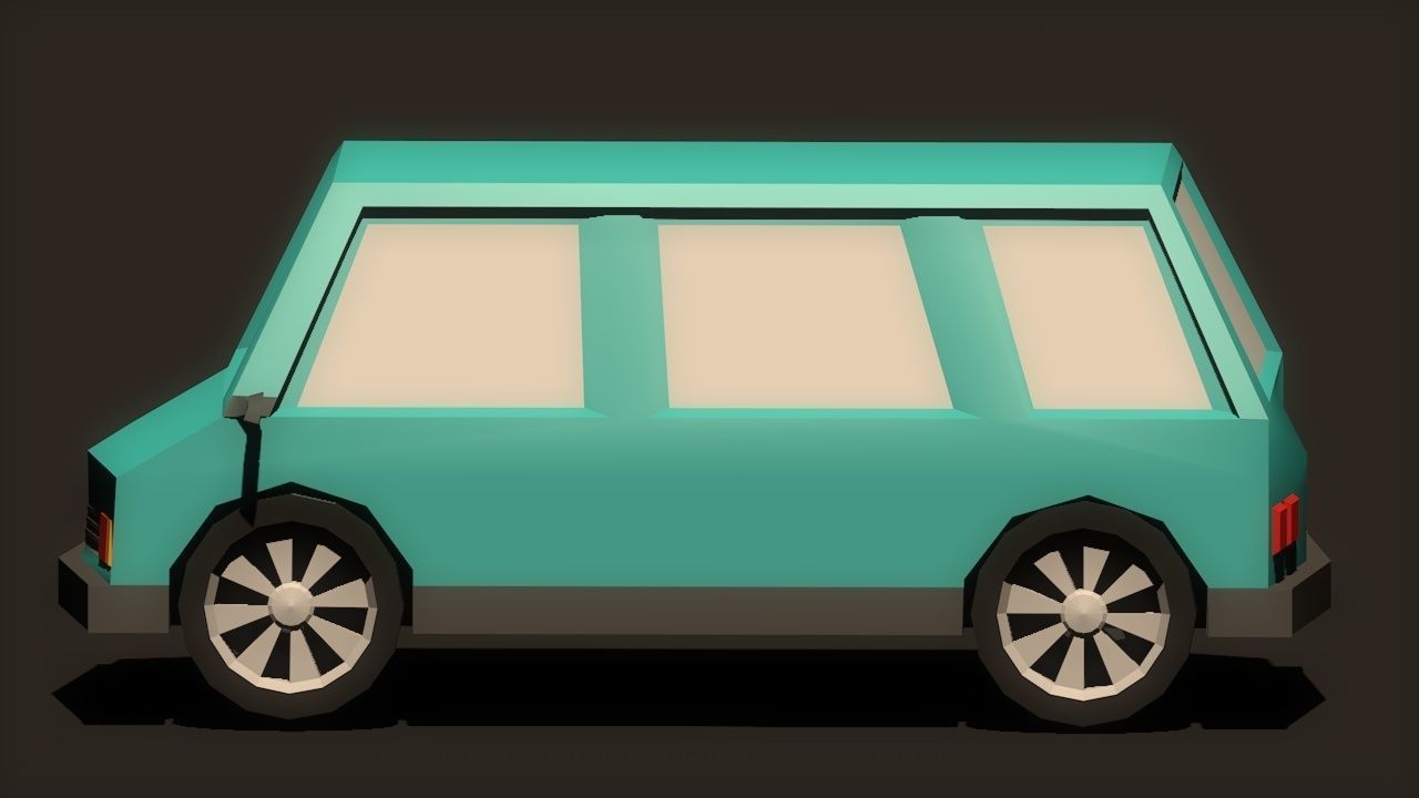 Mini Van 3D model_4