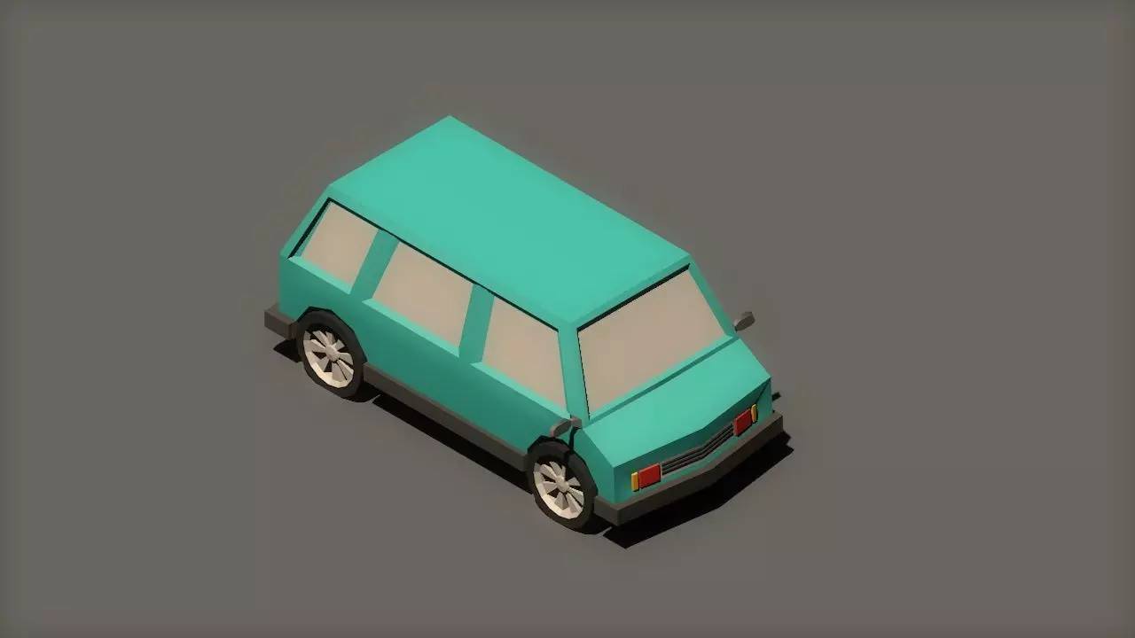 Mini Van 3D model_0