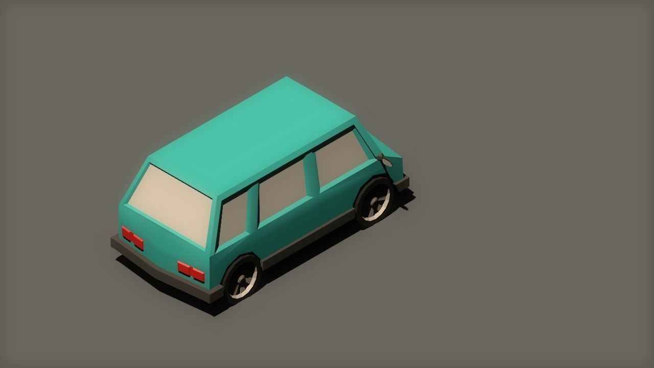 Mini Van 3D model_1