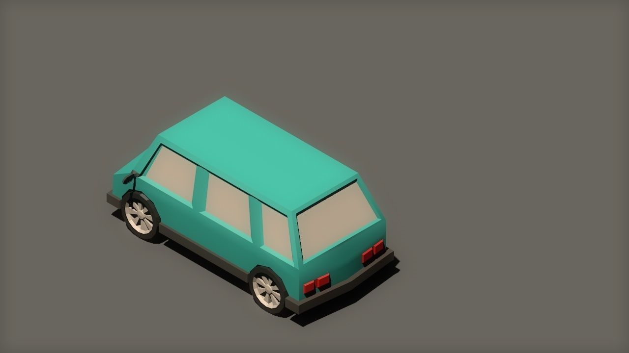 Mini Van 3D model_2