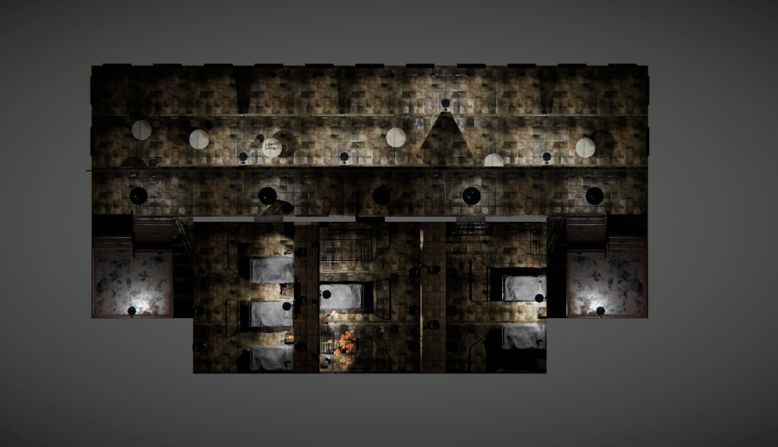 HQ Modular Prison Low-poly 3D model_9