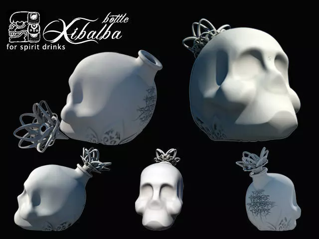 Xibalba Bottle 3D print model_0