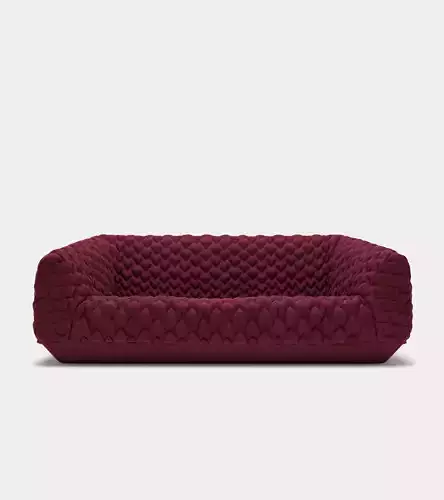 2 seater couch with buttons 3D model