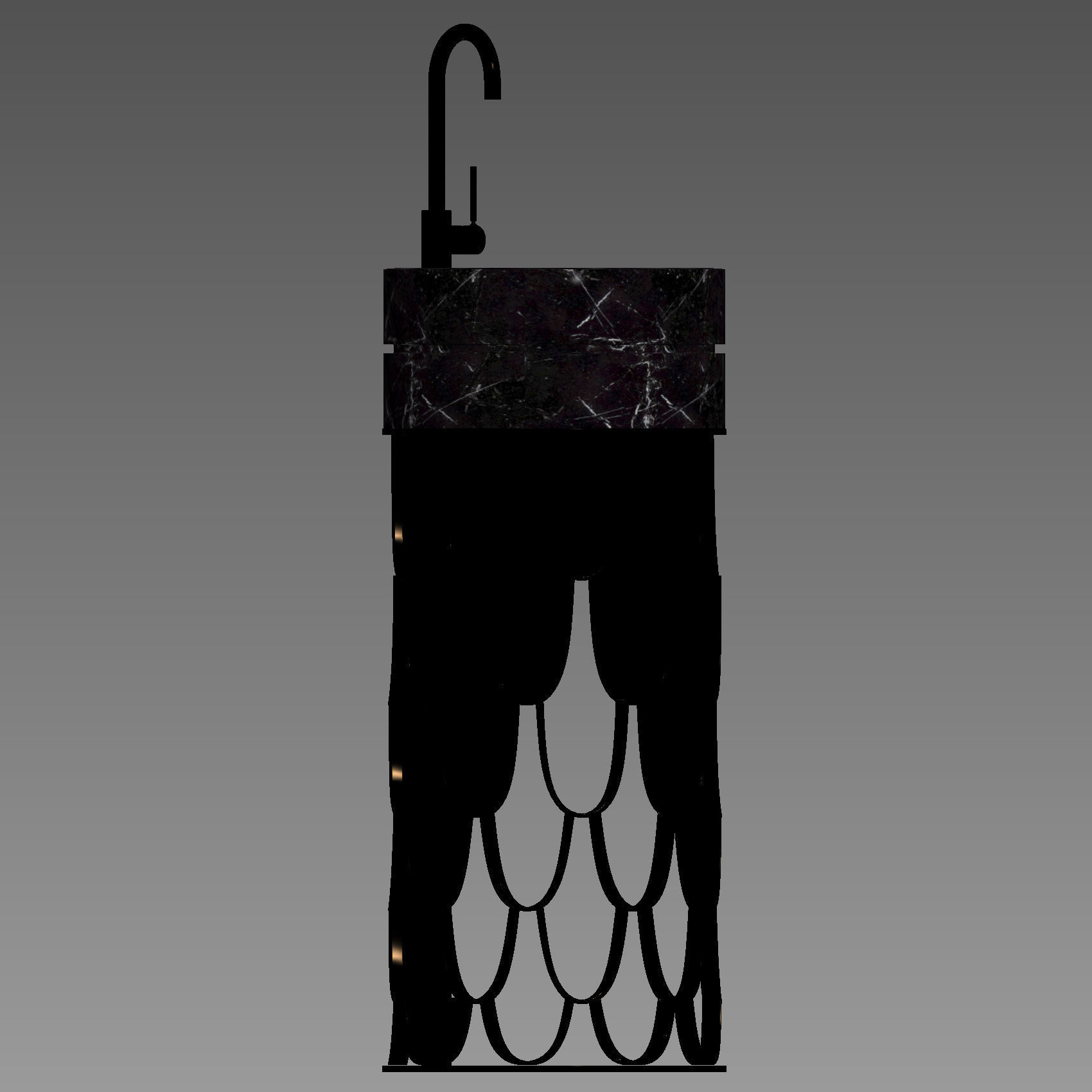 Maison Valentina Luxury Bathrooms Washbasin 3D model_1