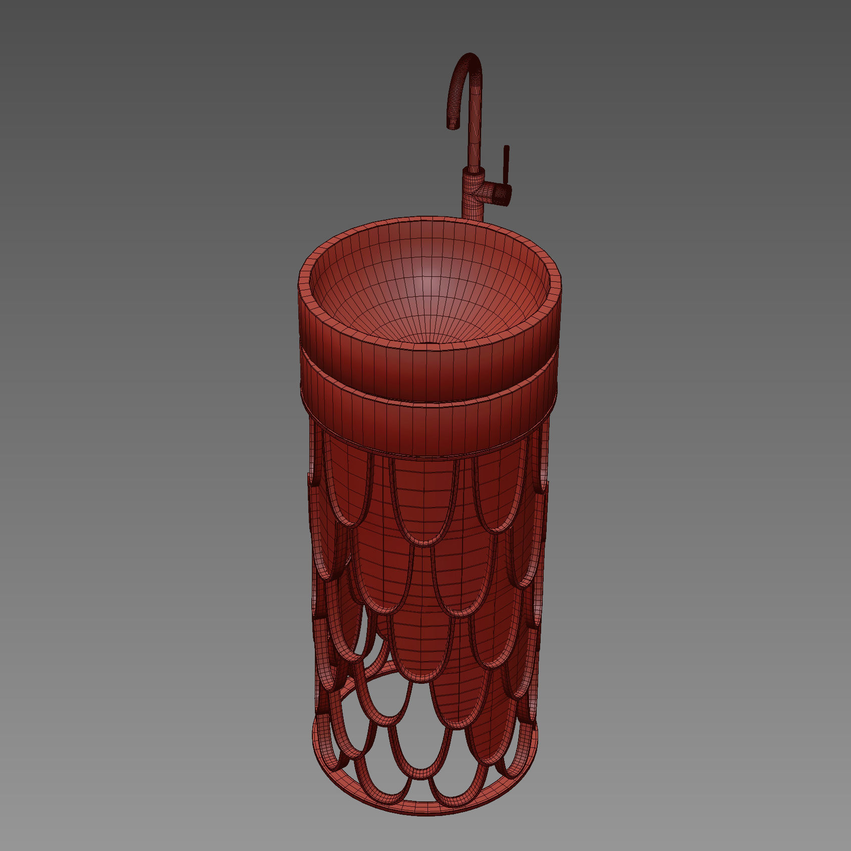 Maison Valentina Luxury Bathrooms Washbasin 3D model_4