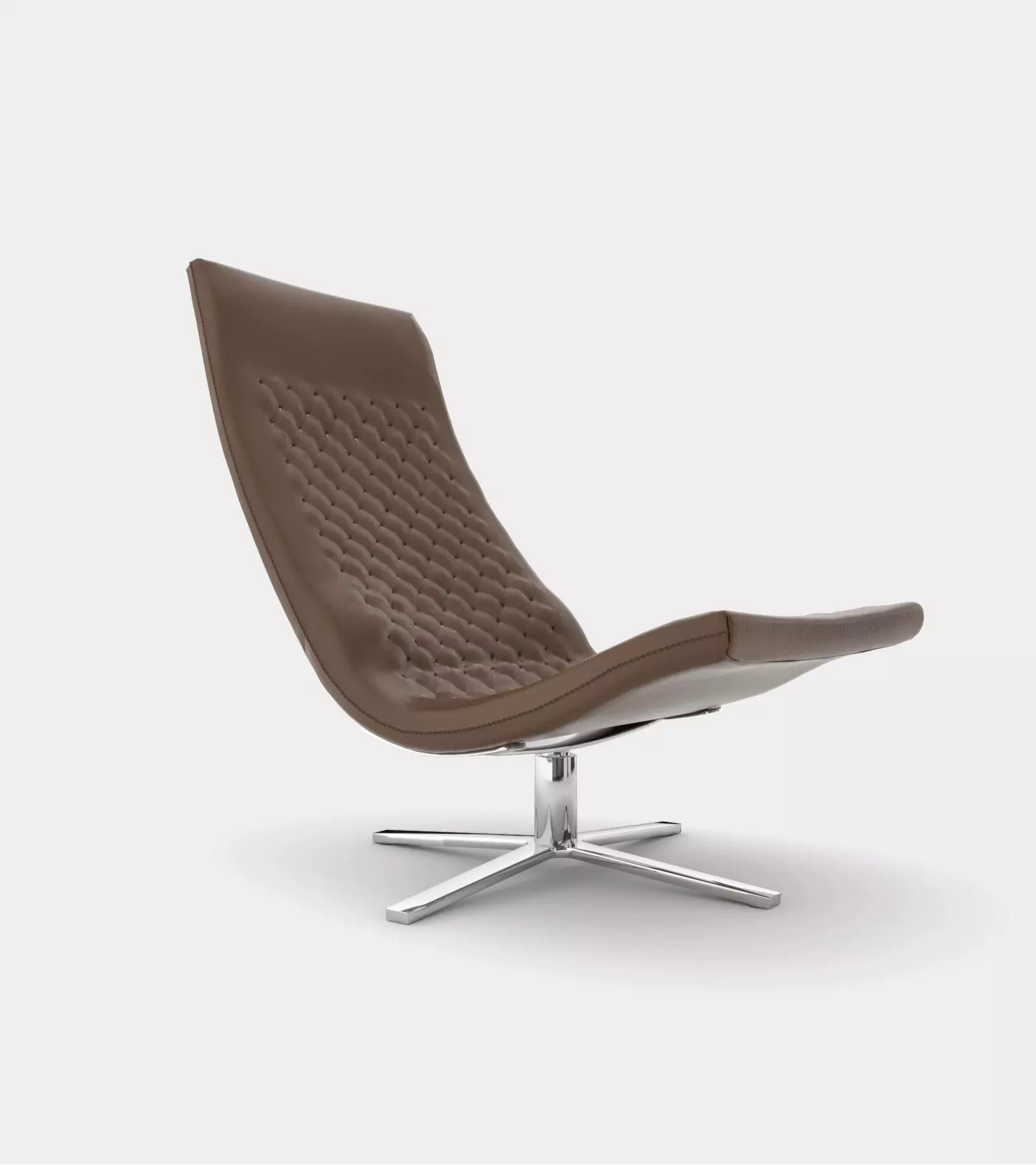 Leather relax chair 3D model_0