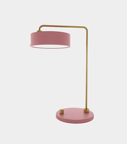 Classic table lamp round Free 3D model