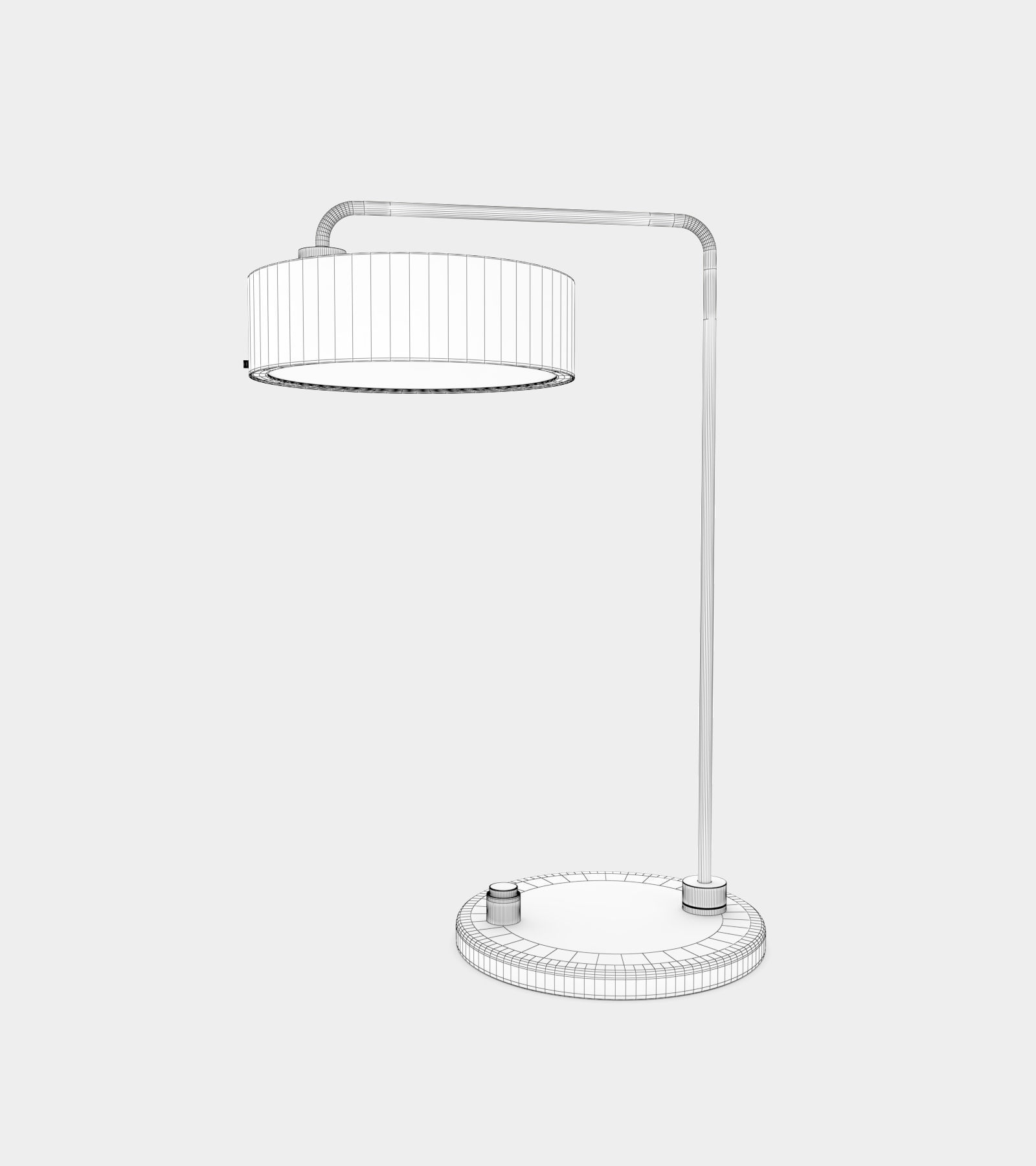 Classic table lamp round Free 3D model_2