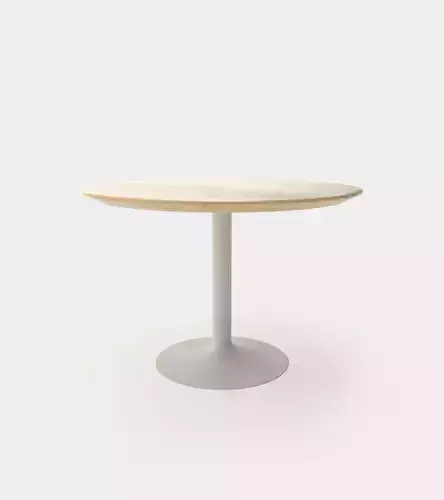 Dining table round for 4 people Free 3D model