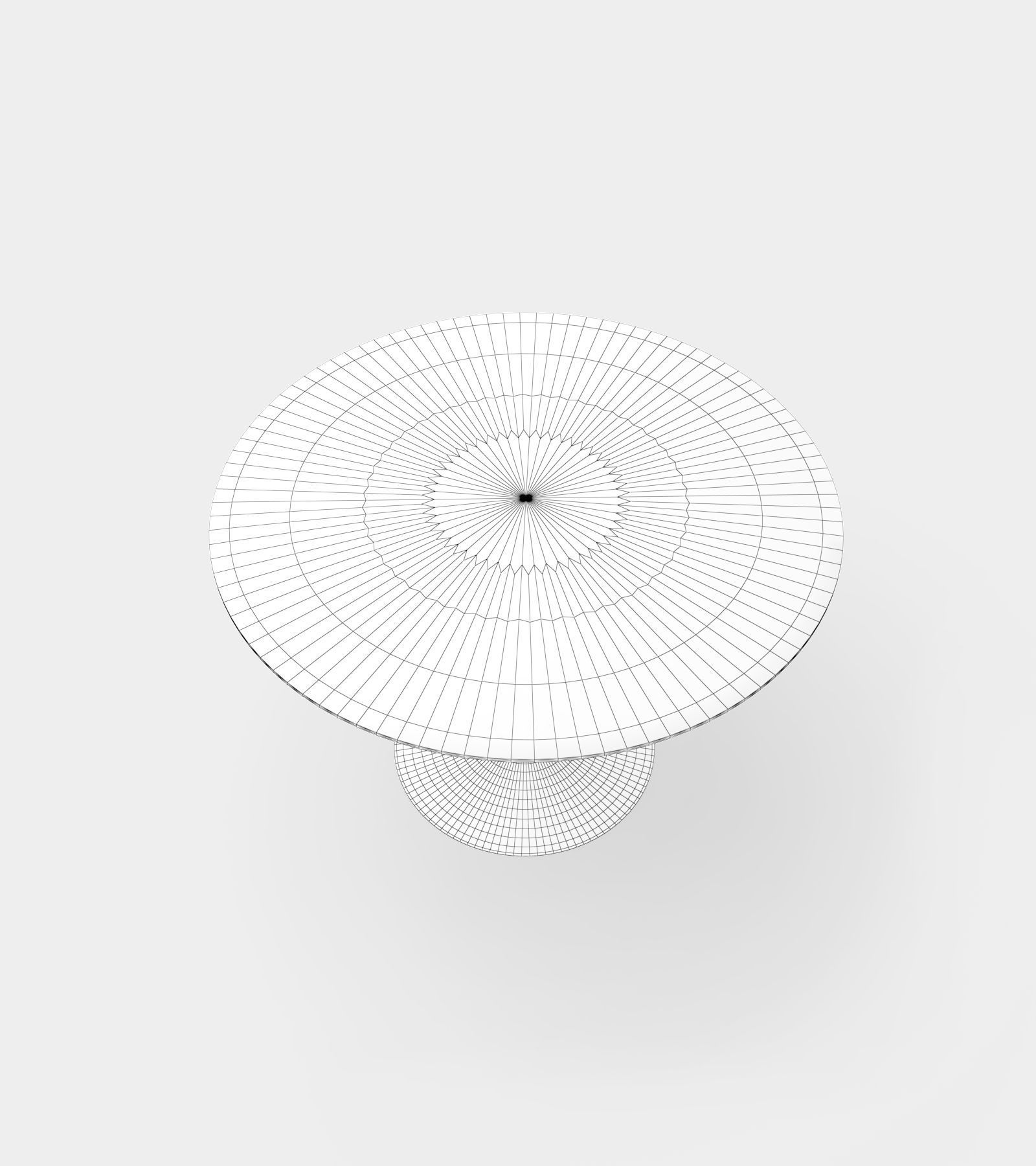 Dining table round for 4 people Free 3D model_3