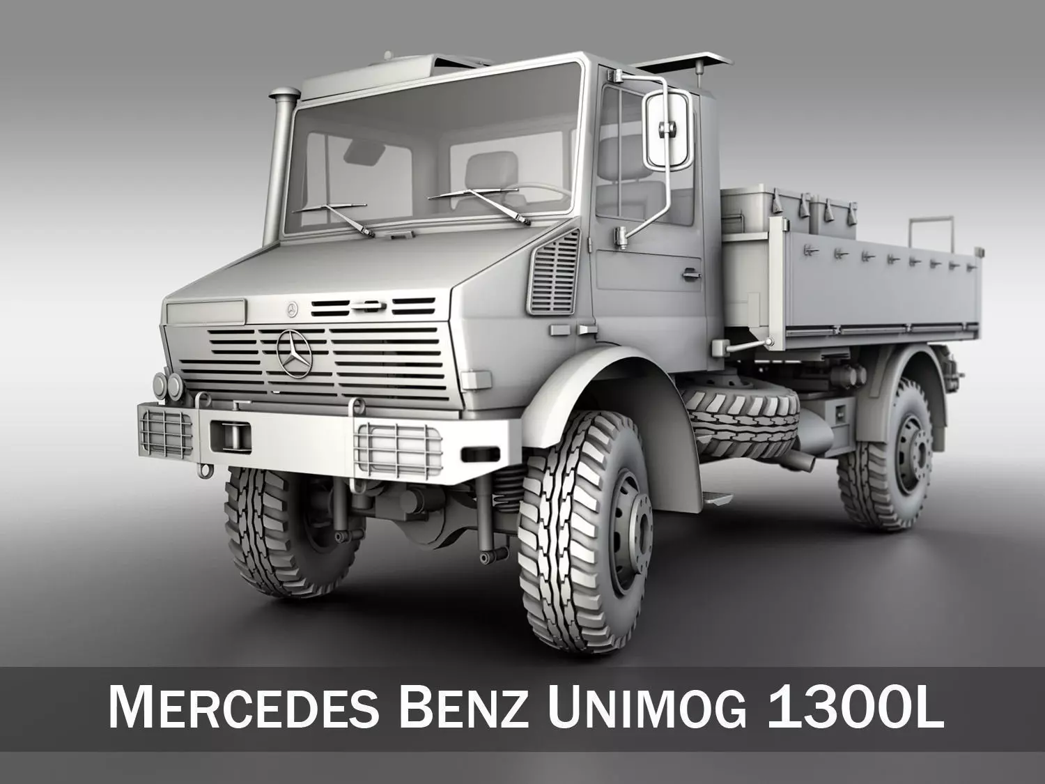 Mercedes Benz Unimog U1300L 3D model_0