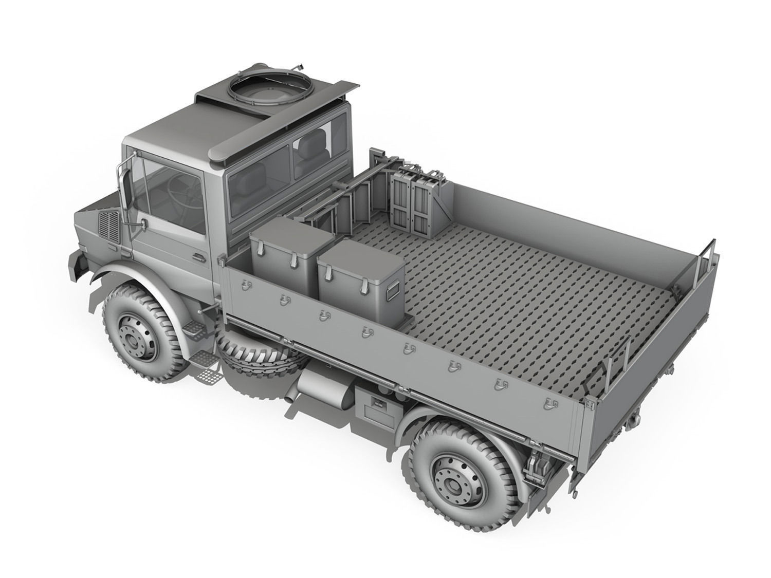 Mercedes Benz Unimog U1300L 3D model_4