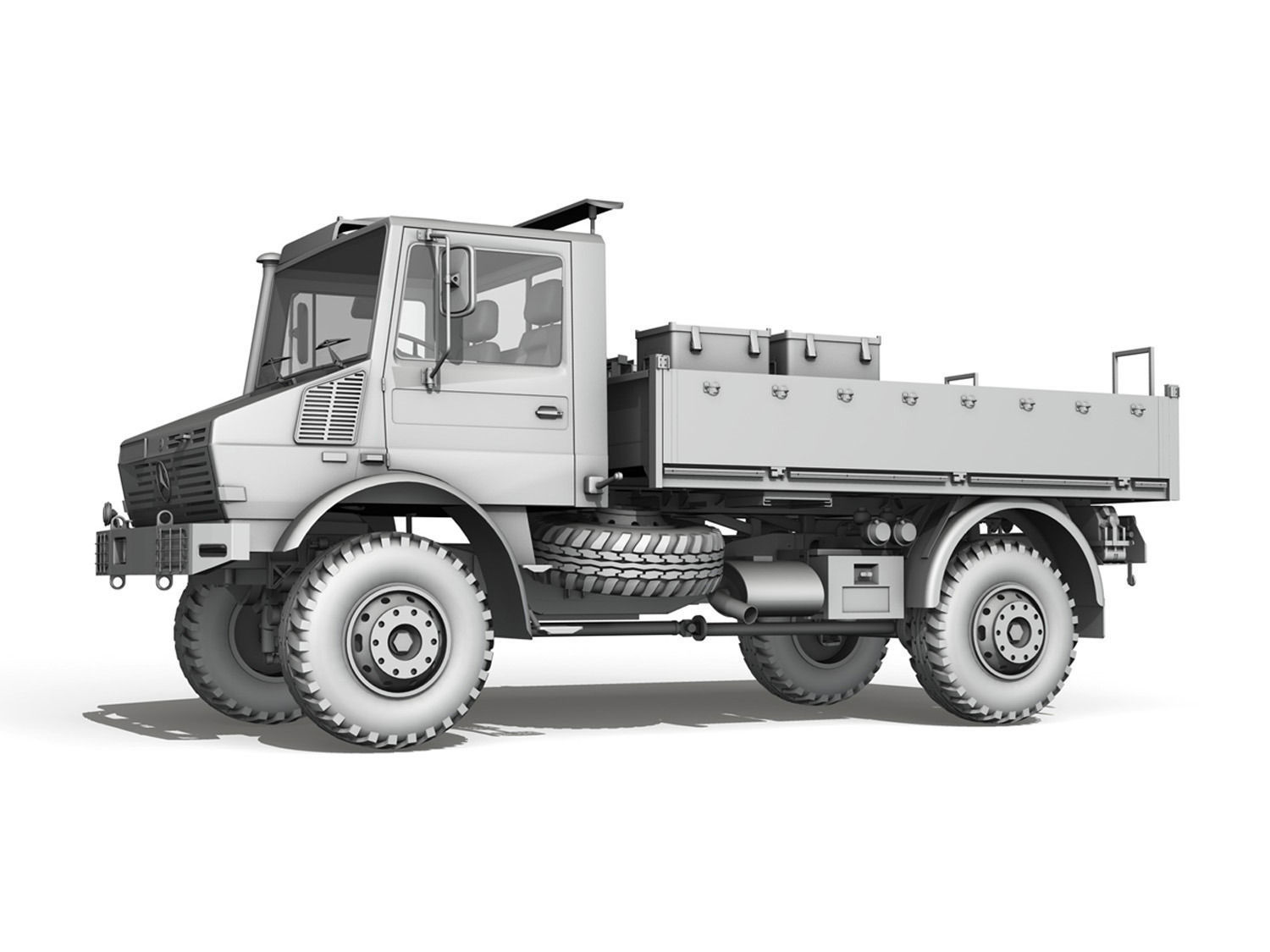Mercedes Benz Unimog U1300L 3D model_2