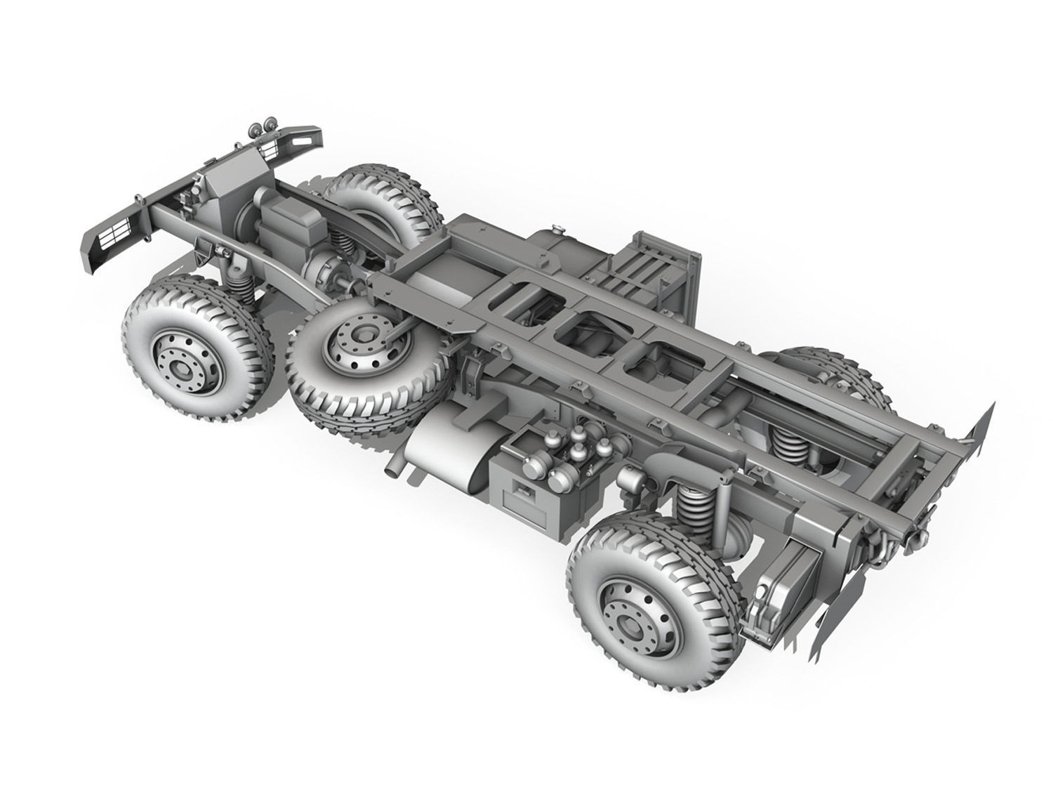 Mercedes Benz Unimog U1300L 3D model_9
