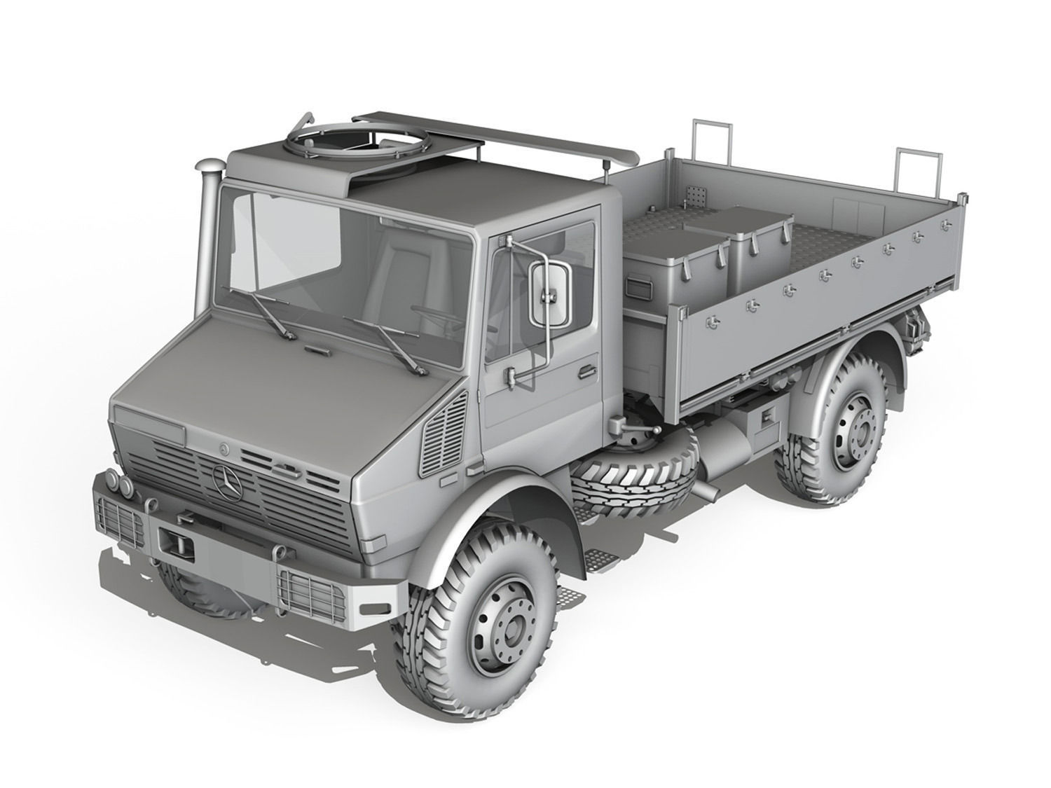 Mercedes Benz Unimog U1300L 3D model_7