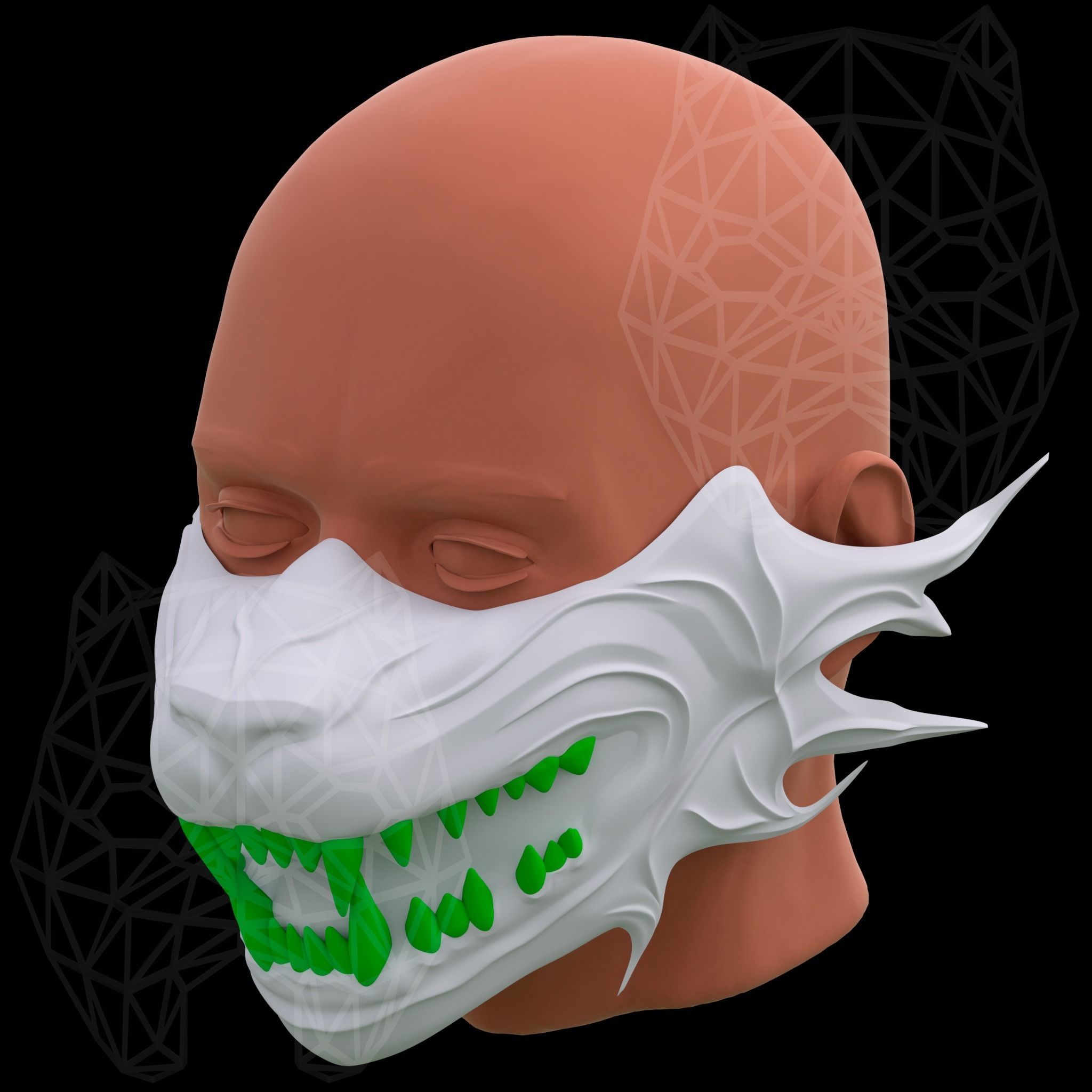 Lion Mask Concept 3D print model_1