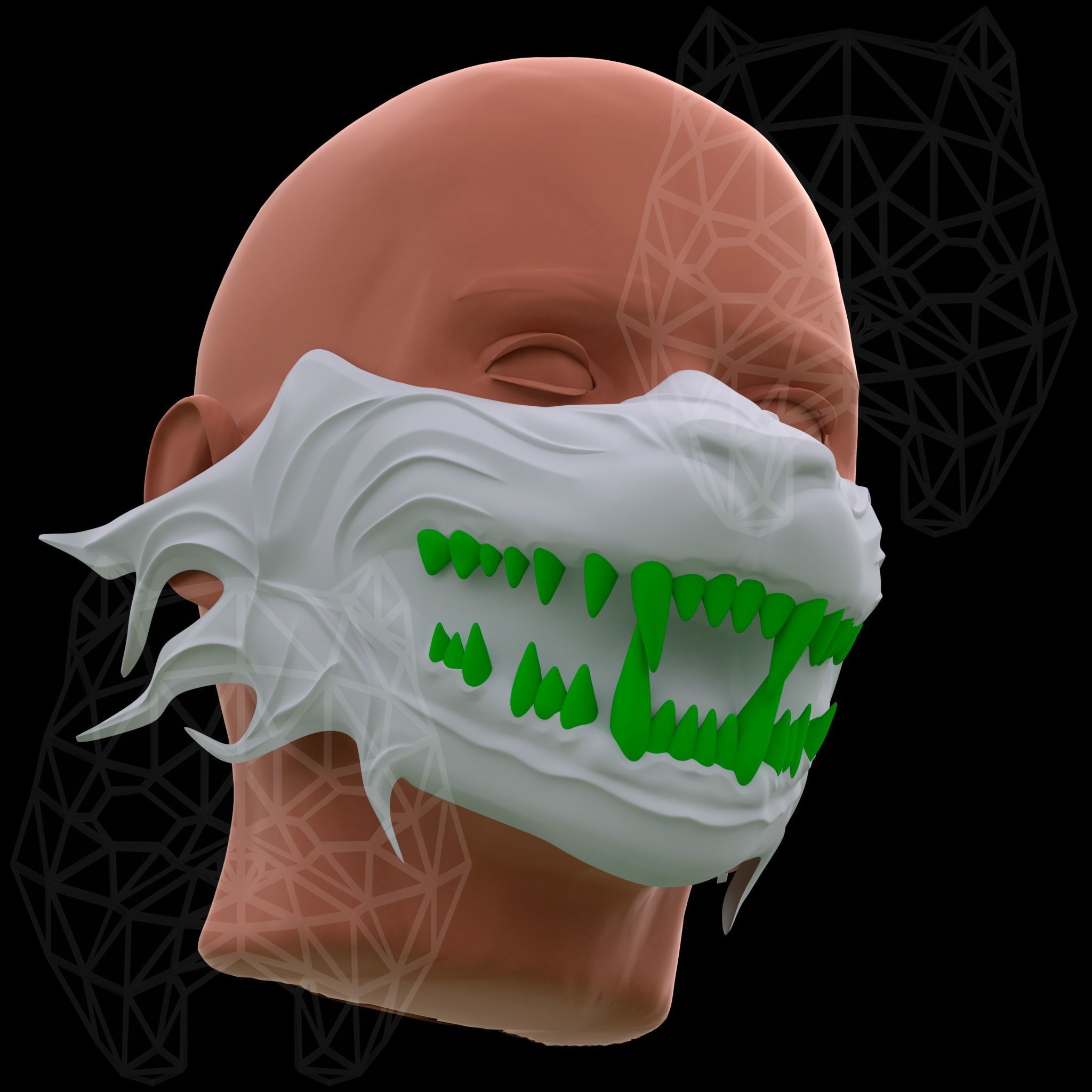 Lion Mask Concept 3D print model_3