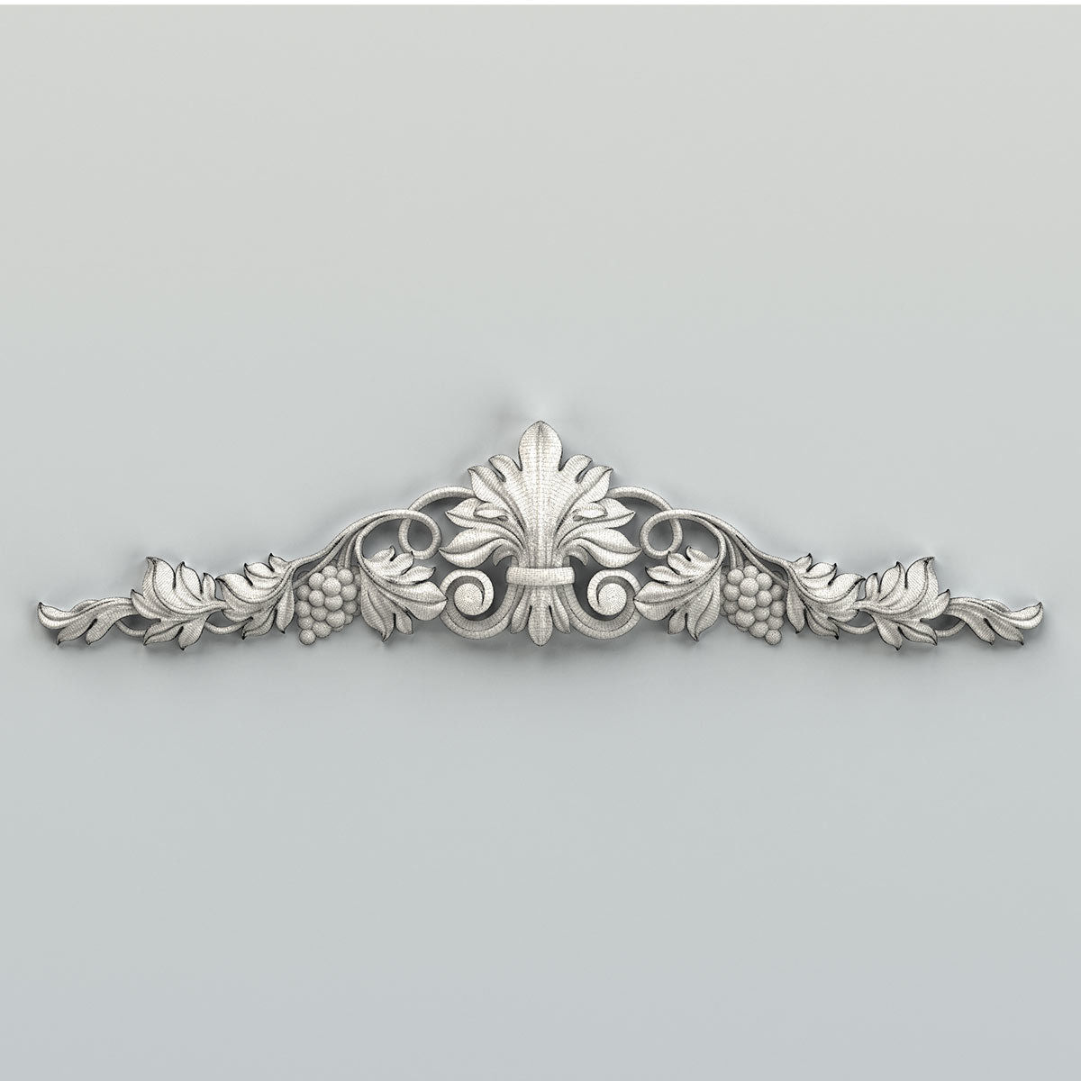 Carved decor horizontal 032 3D model_6