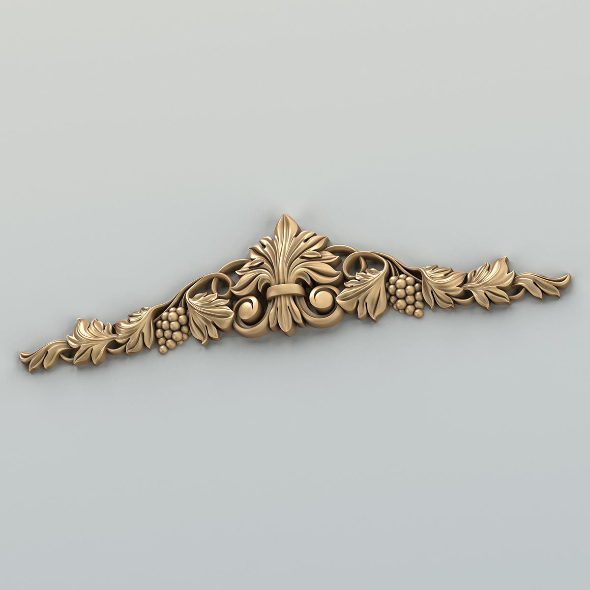 Carved decor horizontal 032 3D model_5