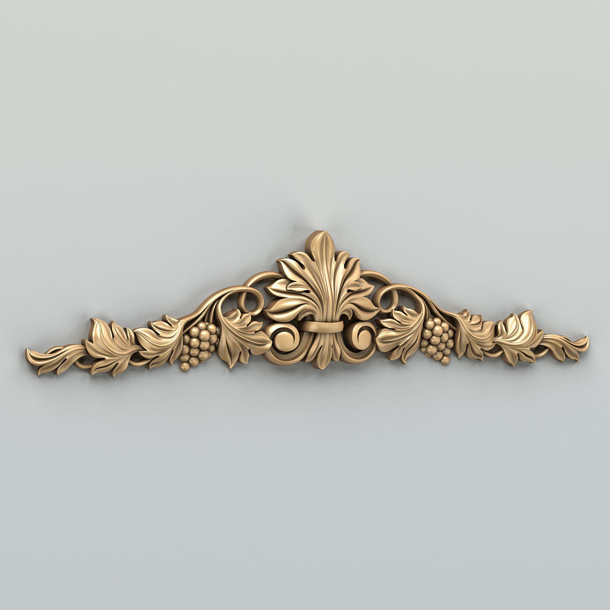 Carved decor horizontal 032 3D model_1