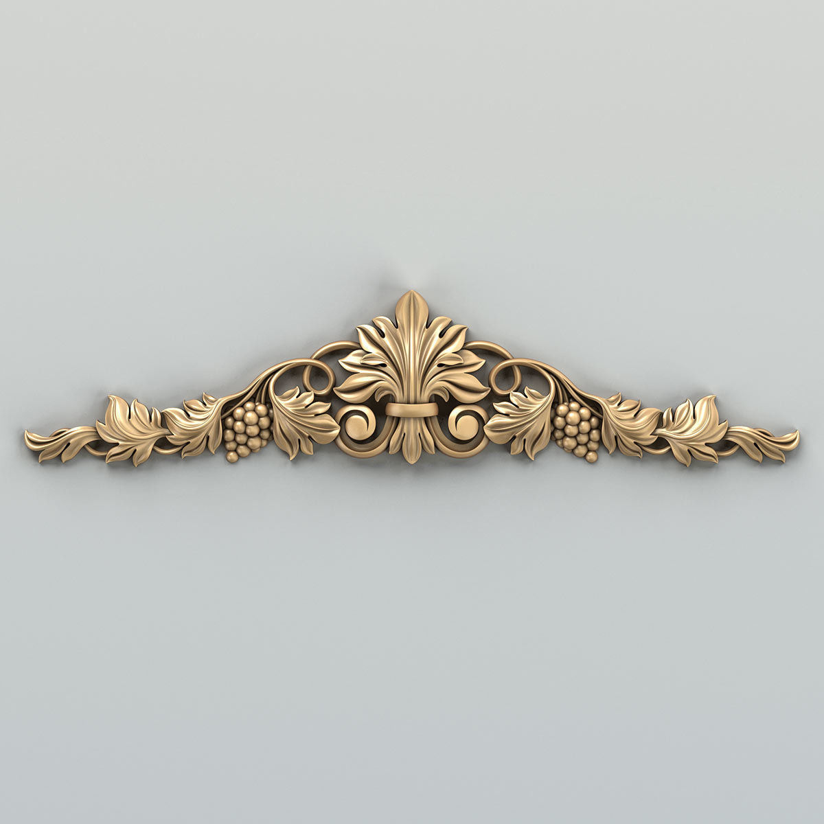 Carved decor horizontal 032 3D model_2