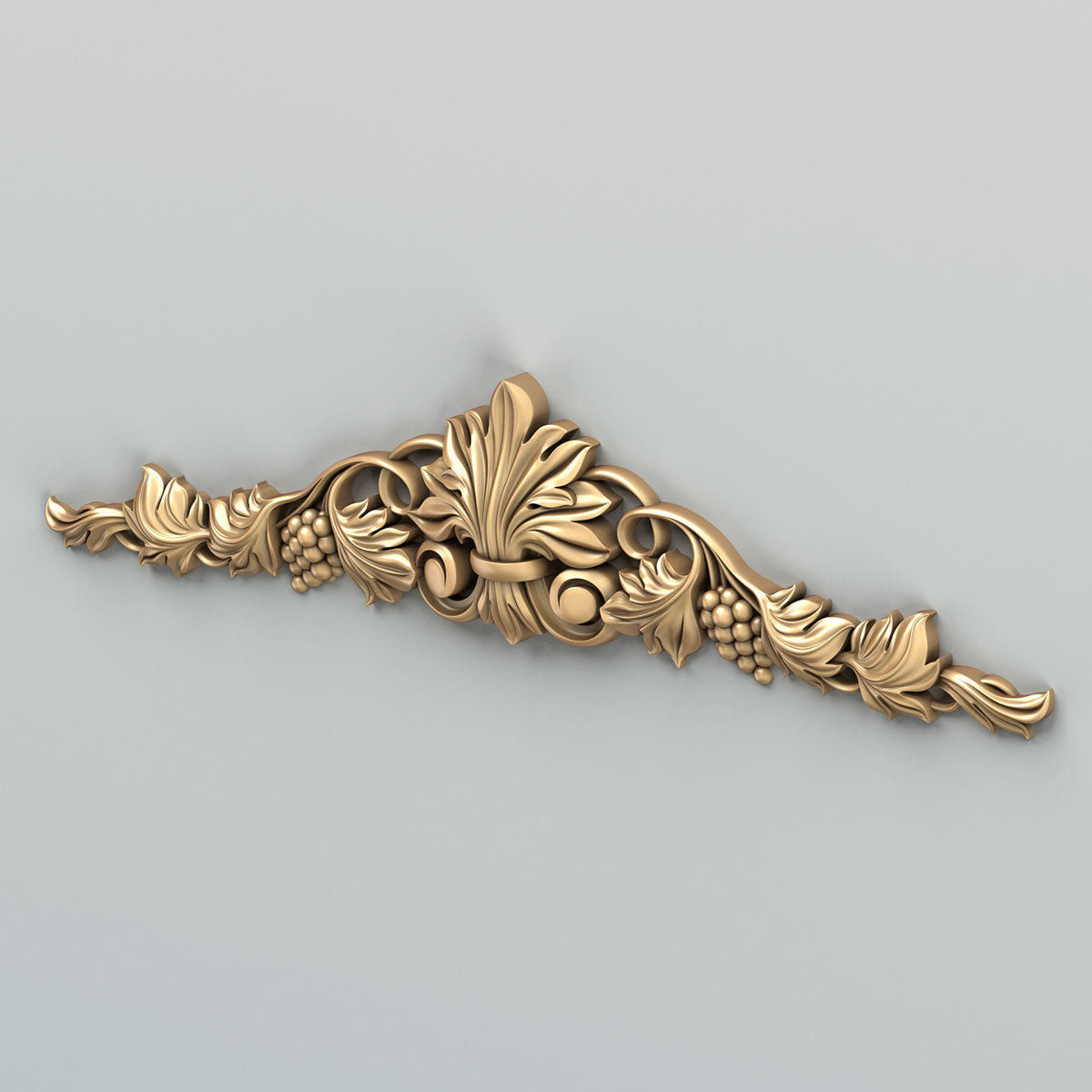 Carved decor horizontal 032 3D model_3