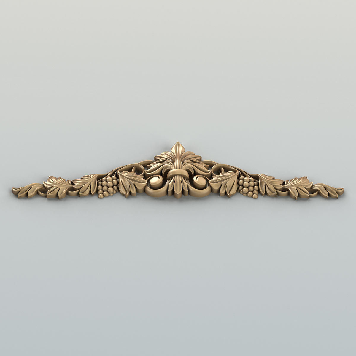 Carved decor horizontal 032 3D model_4