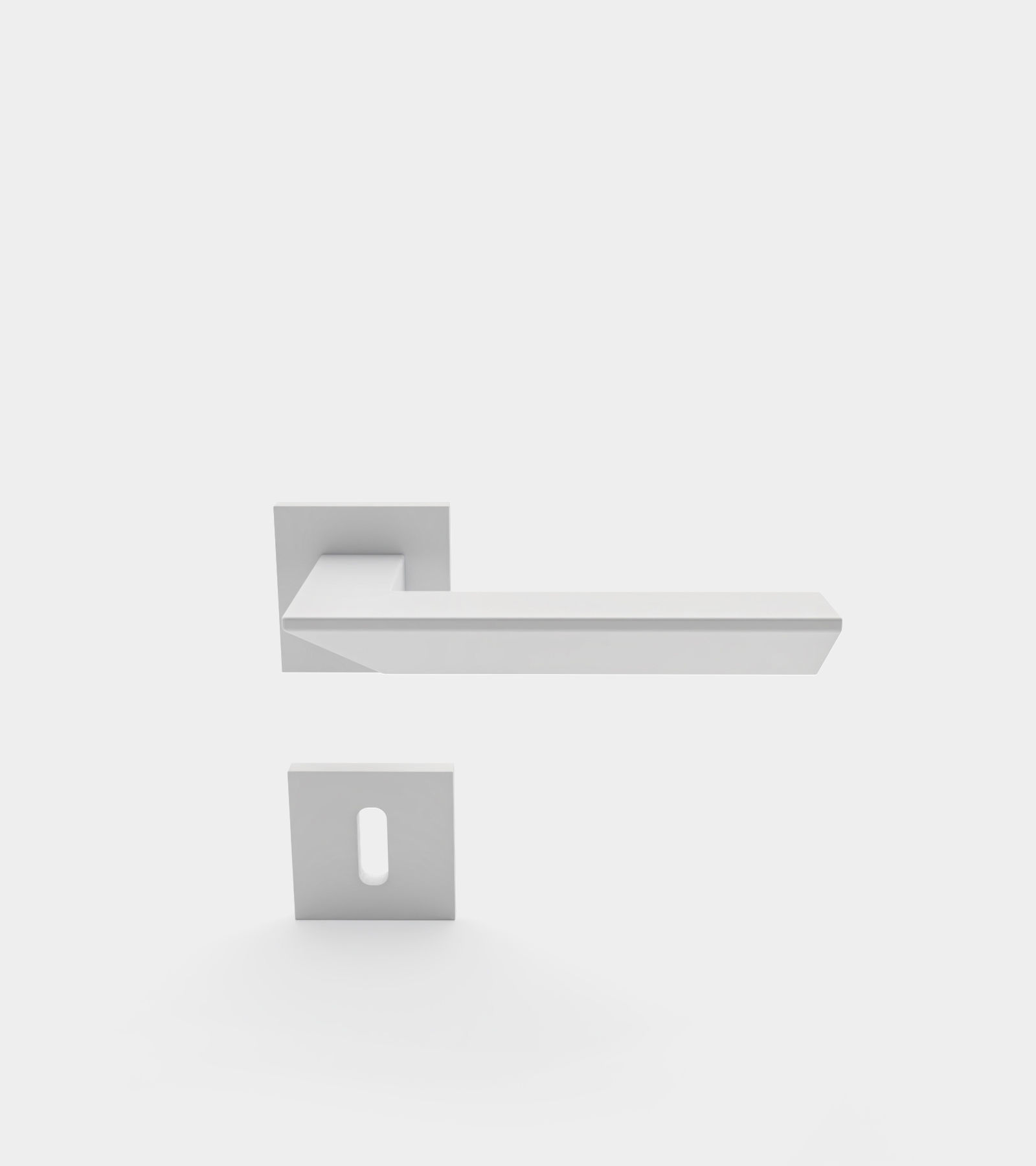 Door handle set for interior 3D model_1