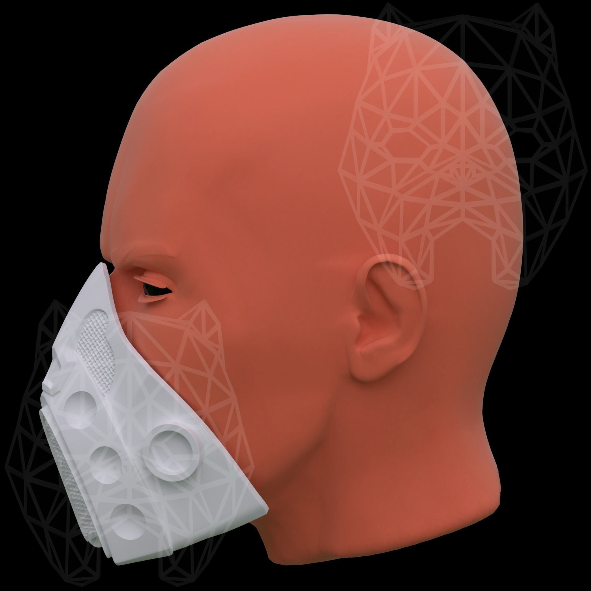 Tremor Mask  3D print model_1