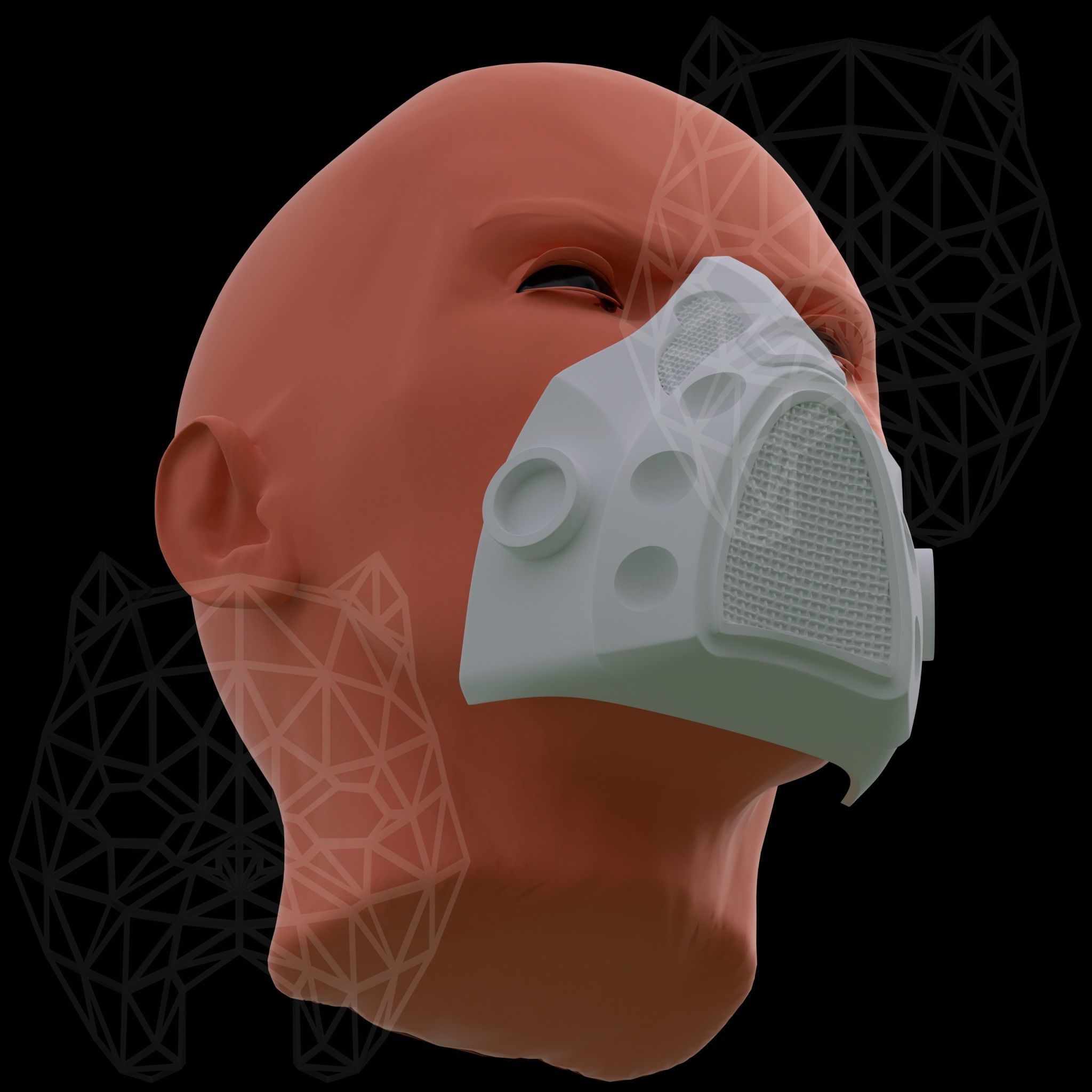 Tremor Mask  3D print model_3
