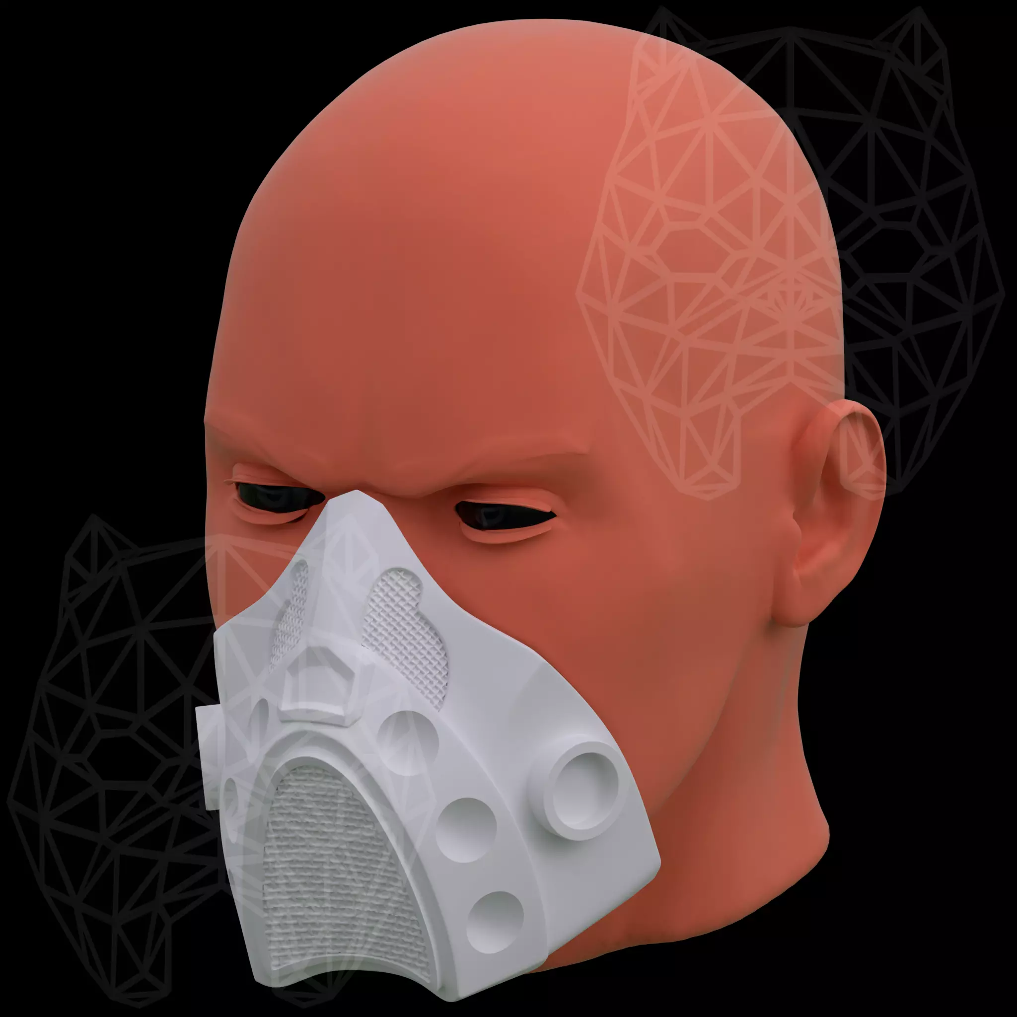 Tremor Mask  3D print model_0