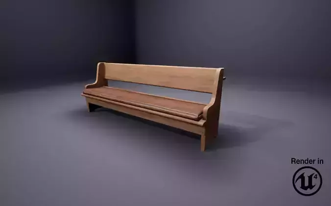 BasicChurchChair wooden bench