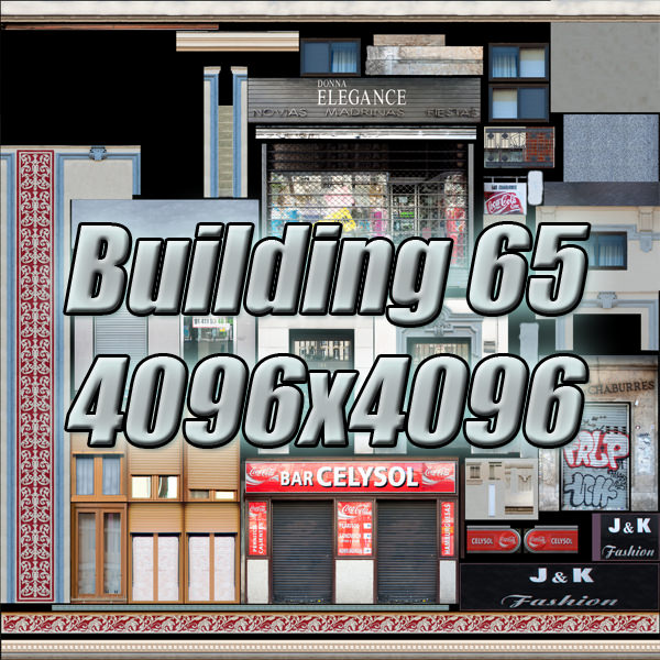 European City Block 03 Low-poly 3D model_35