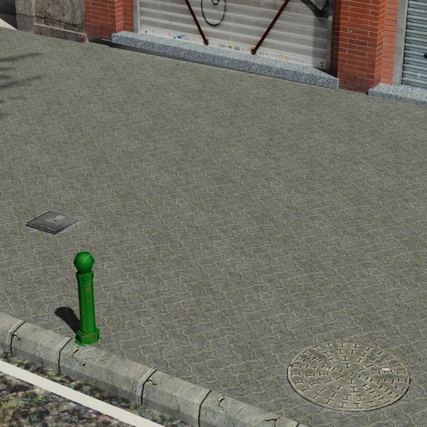 European City Block 03 Low-poly 3D model_23