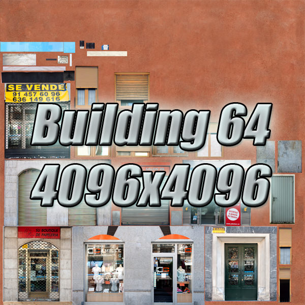 European City Block 03 Low-poly 3D model_34