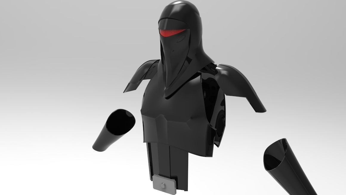 Imperial Shadow Guard whit weapon for 3D printing 3D print model_6