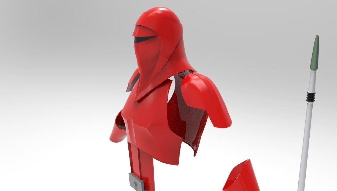 Imperial Shadow Guard whit weapon for 3D printing 3D print model_10