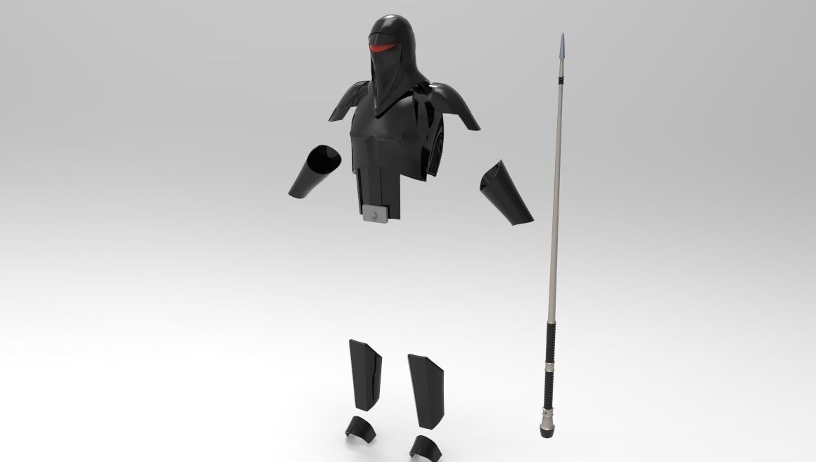 Imperial Shadow Guard whit weapon for 3D printing 3D print model_2