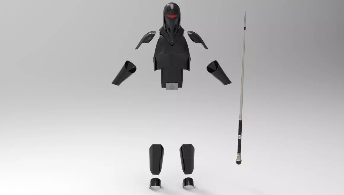 Imperial Shadow Guard whit weapon for 3D printing 3D print model_0