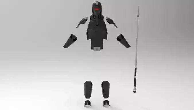 Imperial Shadow Guard whit weapon for 3D printing 3D print model