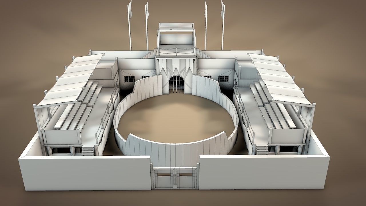 Battle Arena v2 Low-poly 3D model_15
