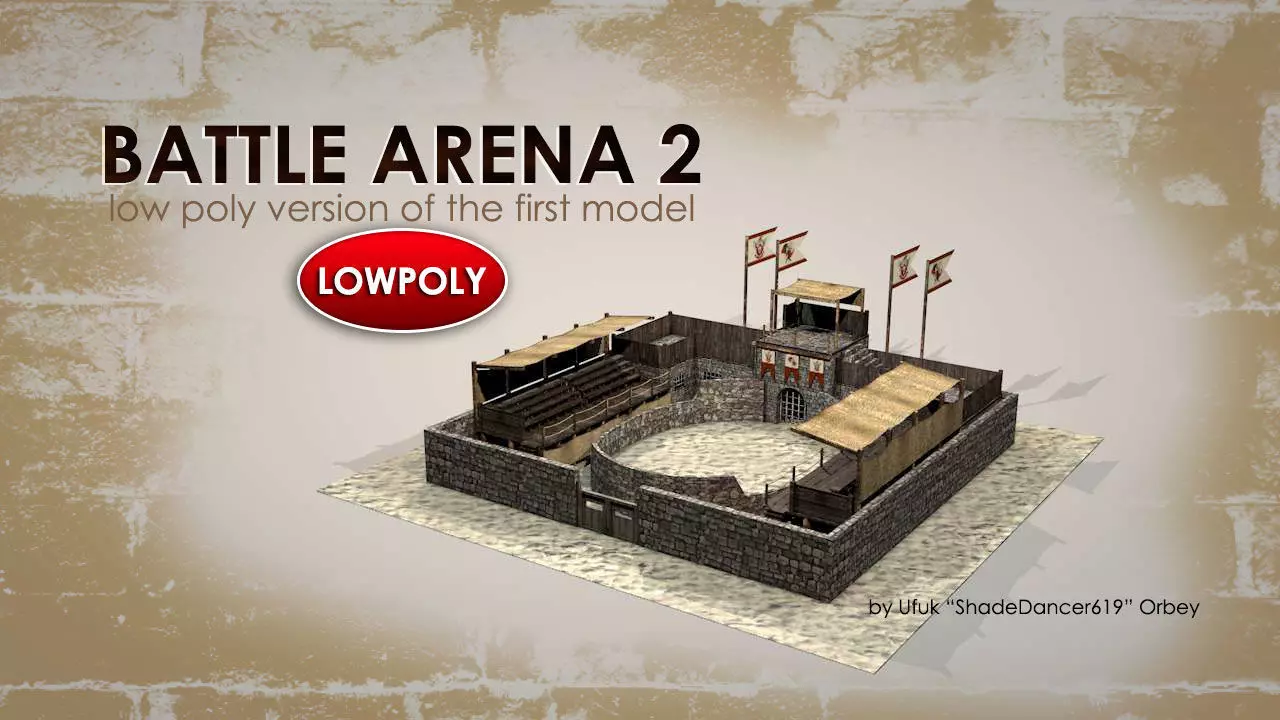 Battle Arena v2 Low-poly 3D model_0