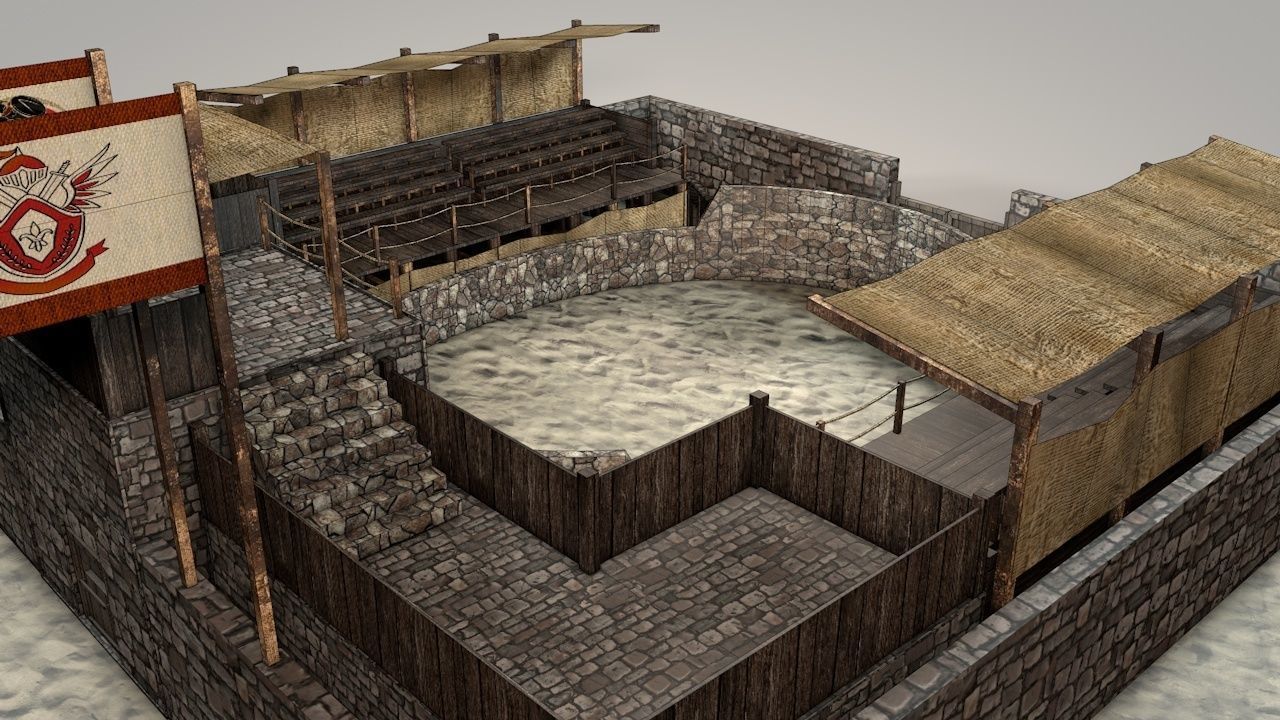 Battle Arena v2 Low-poly 3D model_3