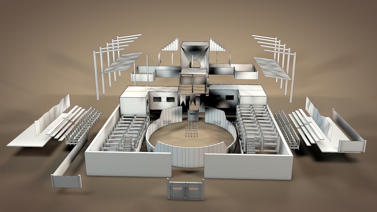 Battle Arena v2 Low-poly 3D model_20