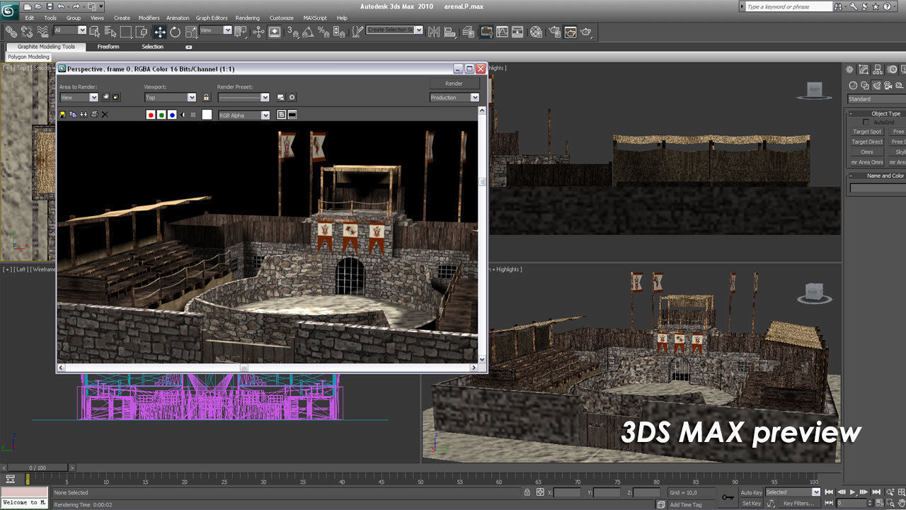 Battle Arena v2 Low-poly 3D model_28