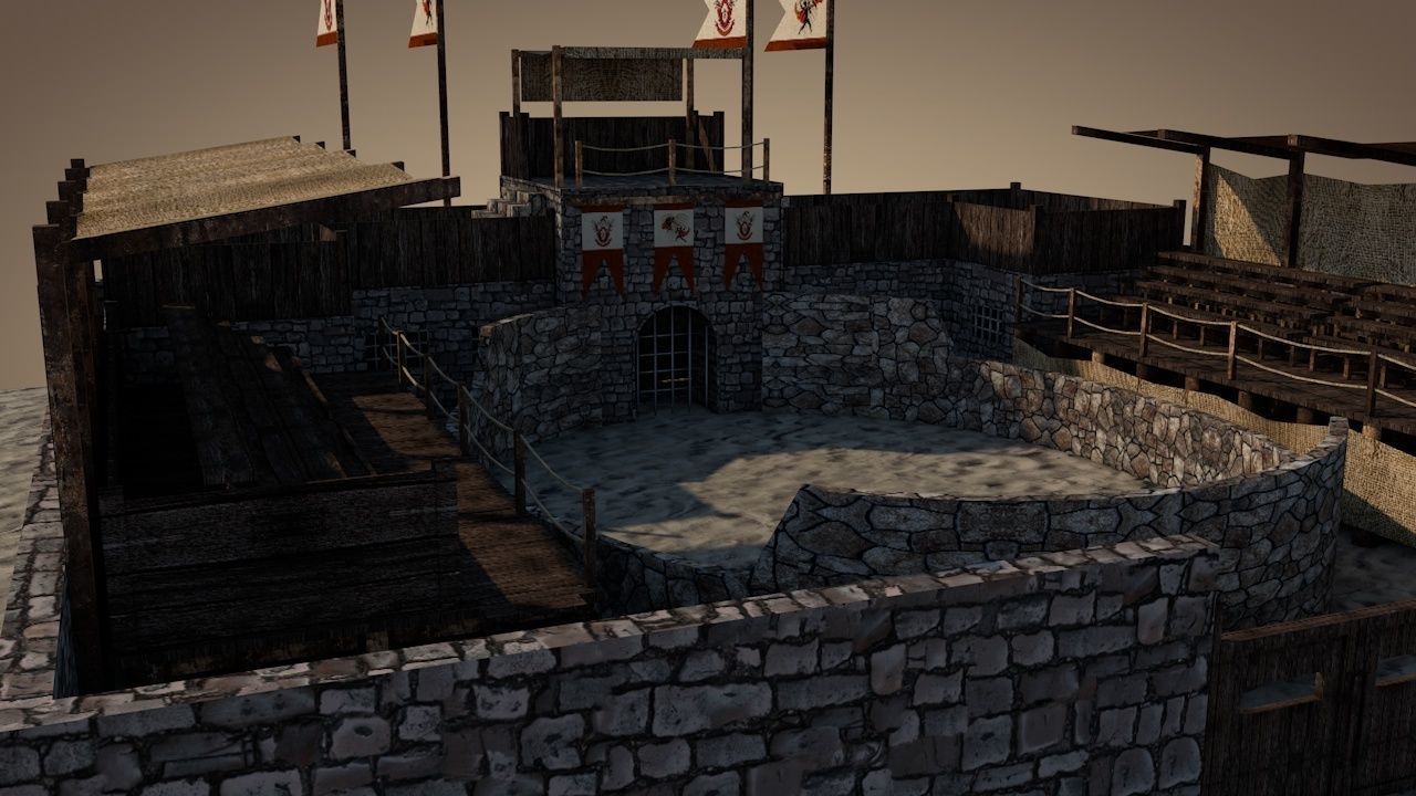 Battle Arena v2 Low-poly 3D model_11