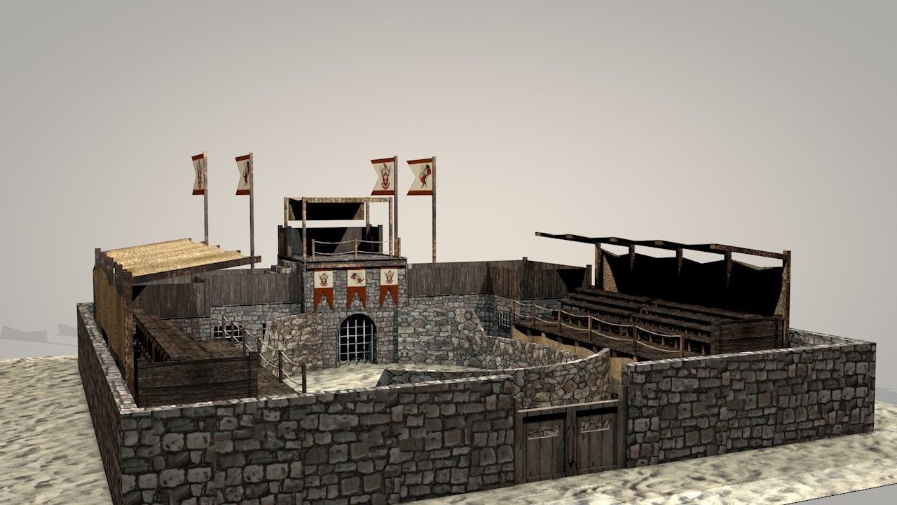 Battle Arena v2 Low-poly 3D model_4
