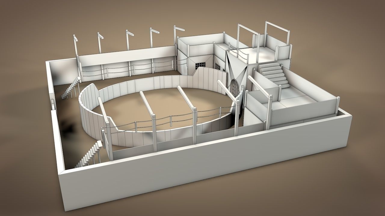 Battle Arena v2 Low-poly 3D model_16