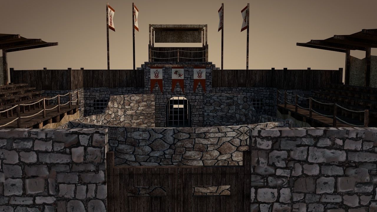 Battle Arena v2 Low-poly 3D model_12